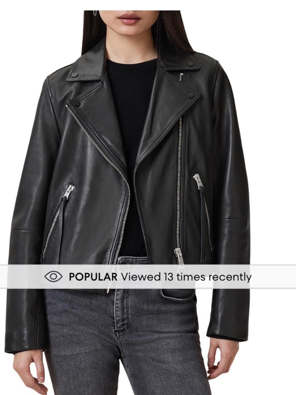 All saints Dalby biker leather jacket